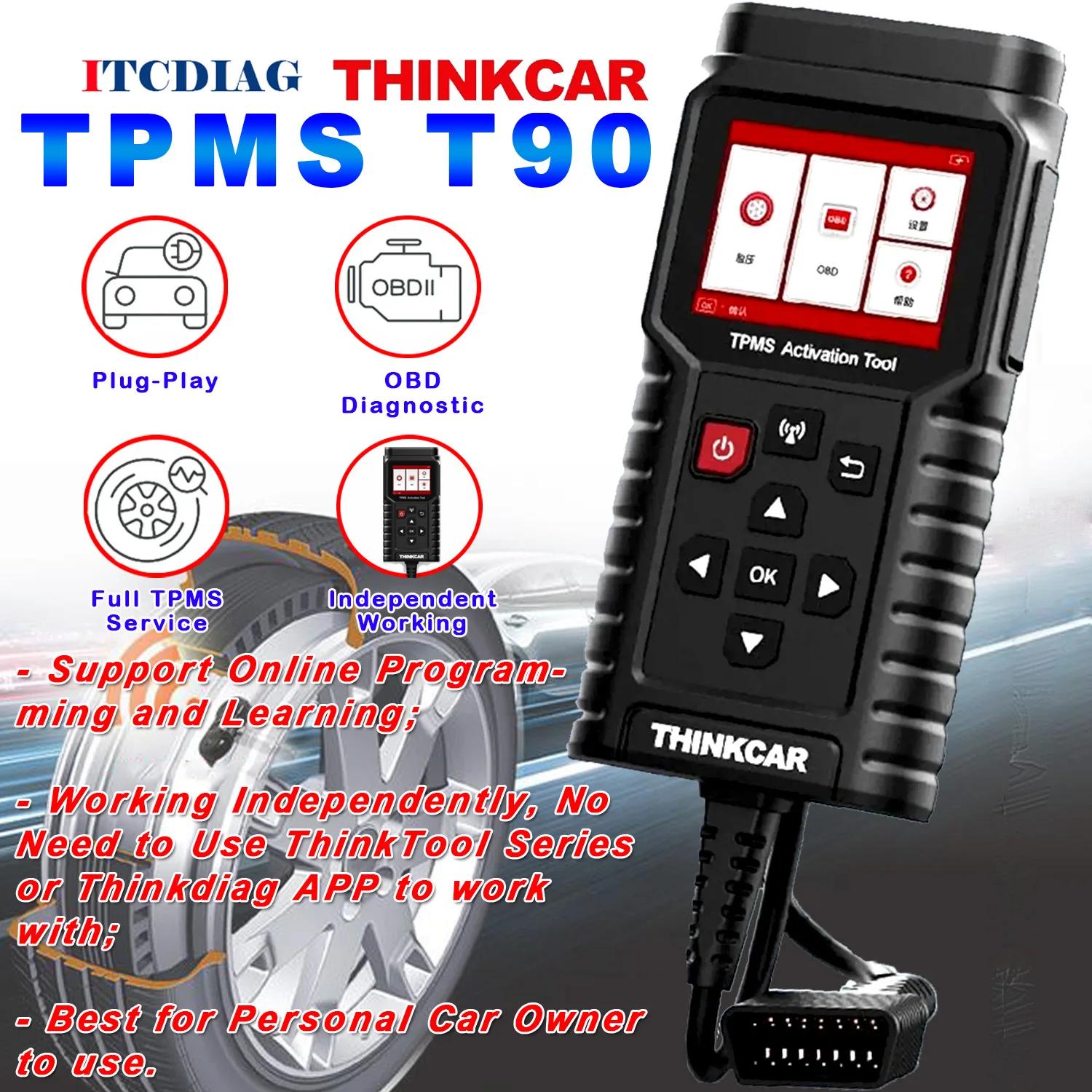 ThinkCar TPMS TP T90, OBD α׷, ڵ  ڵ, Ÿ̾ з  Ƽ, THINKCAR G2  